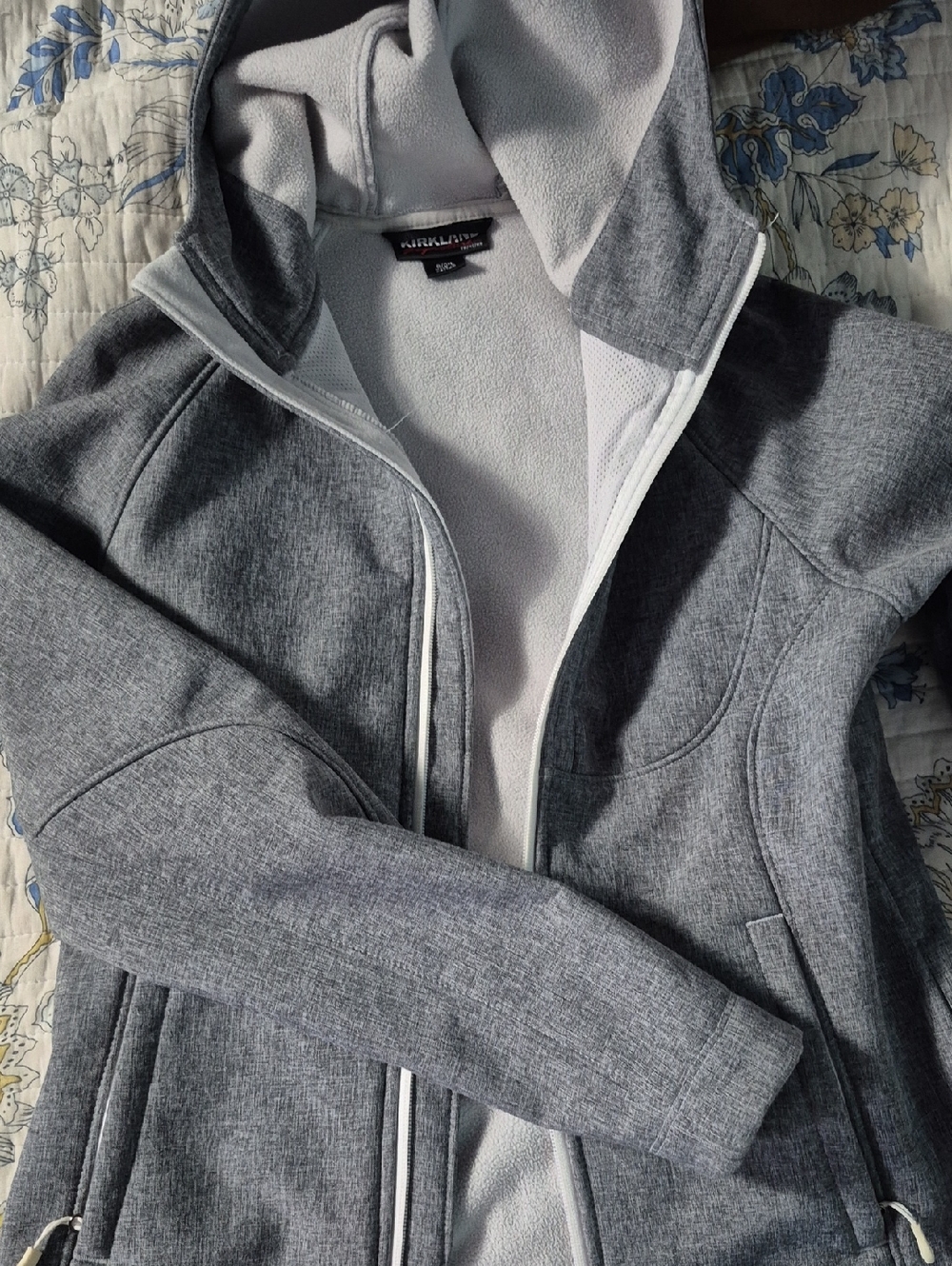 Kirkland Signature Heather Gray Hooded Ski Jacket
